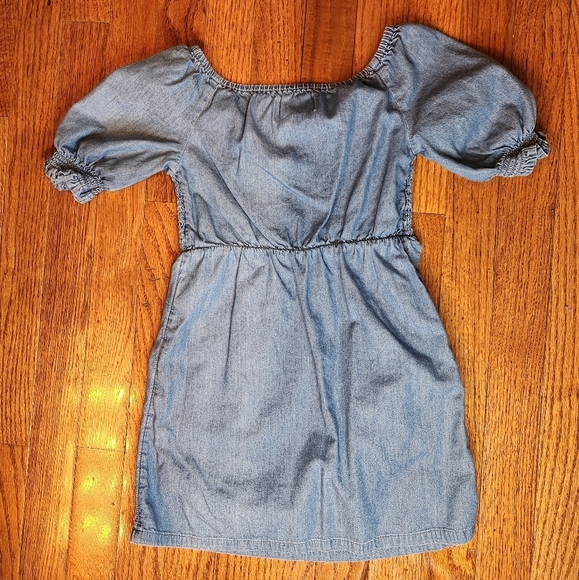 Chambray, denim girls dress - Picture 3 of 3
